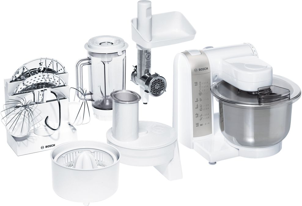 Køkkenmaskine MUM4 600 W Hvid, sølv MUM4880 MUM4880-1