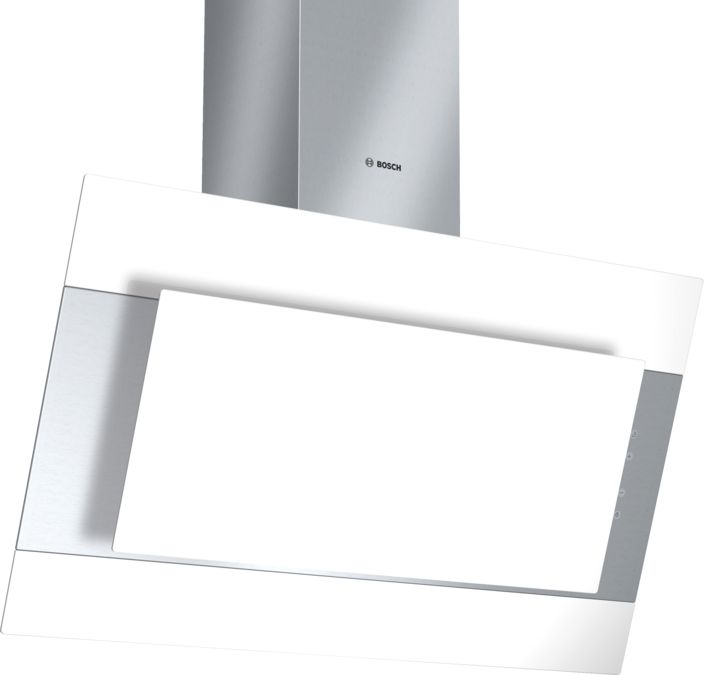 Serie | 8 90 cm Chimney hood Inclined brand design White with glass canopy DWK09M720 DWK09M720-1