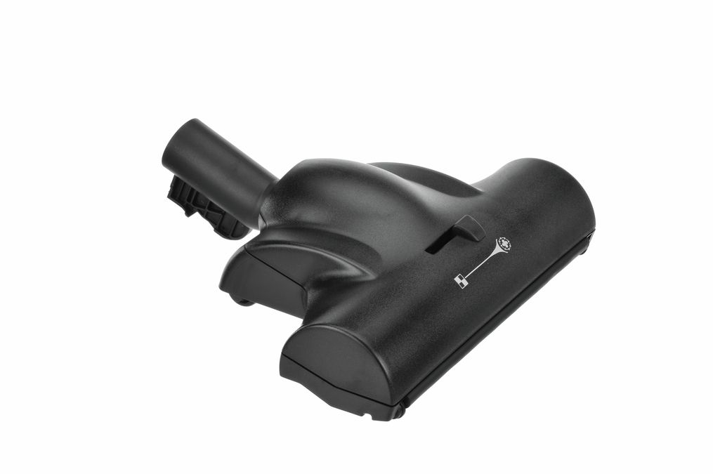 Turbo nozzle black; standard-connection; plastic sole; with brush roller; with wheels 00465638 00465638-2