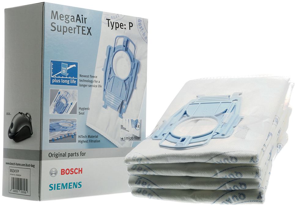 Vacuum cleaner bag MegaAir SuperTEX - Type P 00468264 00468264-1