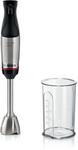 Bosch Frullatore a immersione ErgoMaster Serie 6, 1200 W, in acciaio inox,  con taglierina a cubo, tritatutto, acciaio inox/nero : : Casa e  cucina