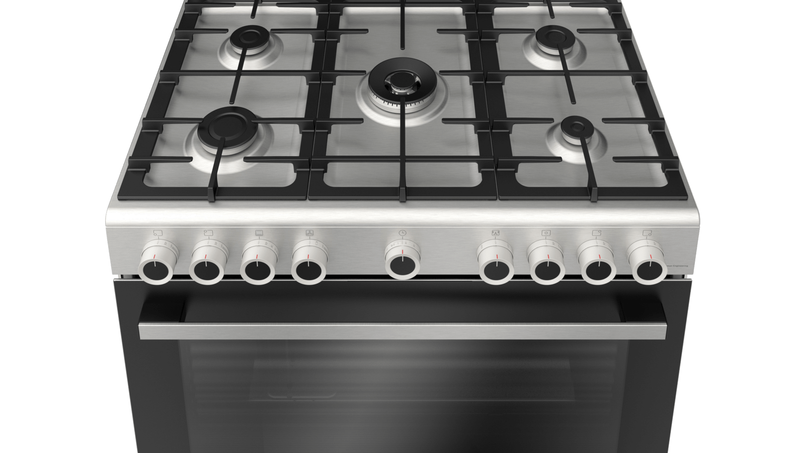 BOSCH Gas Cooker 90cm 5 Burners - Stainless Steel