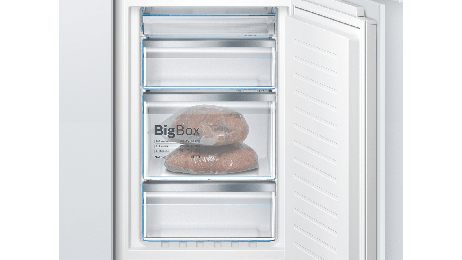 Bosch Kin85afe0g Built In Fridge Freezer With Freezer At Bottom