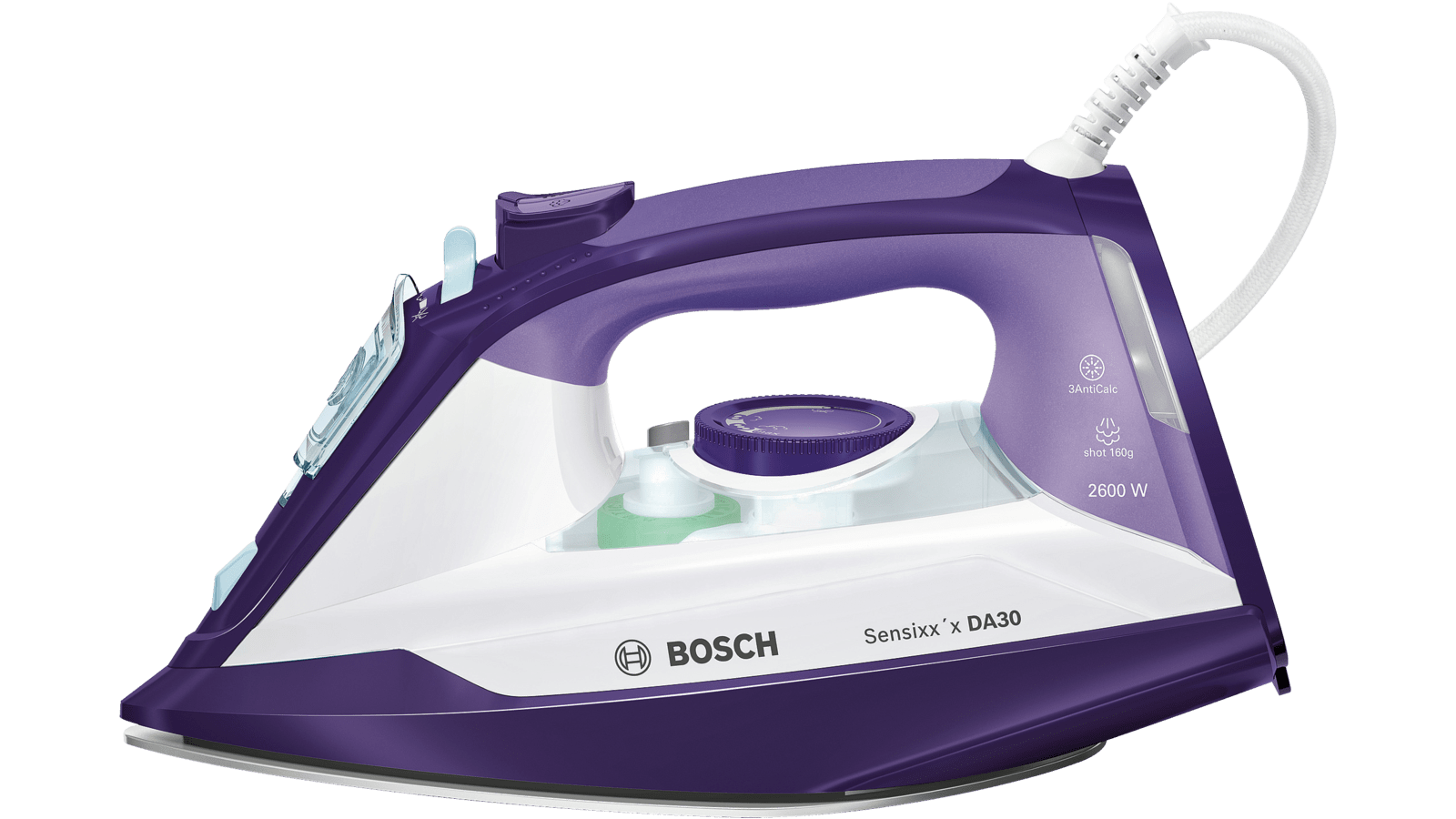 Plancha de vapor  Bosch TDA2024010, 2400W, 30 g/min, vapor