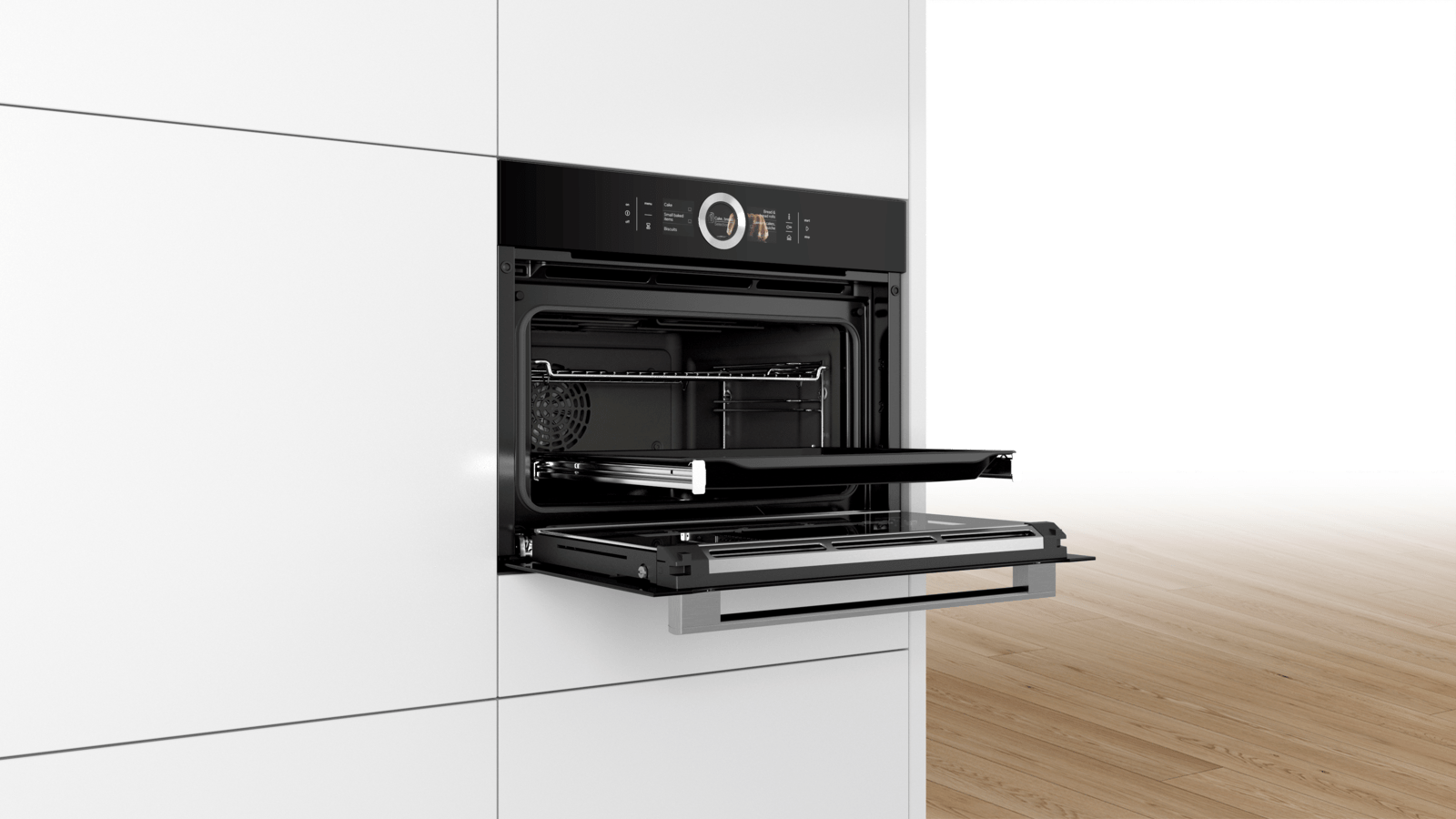 Bosch Csg656rb1 Built In Compact Oven With Steam Function