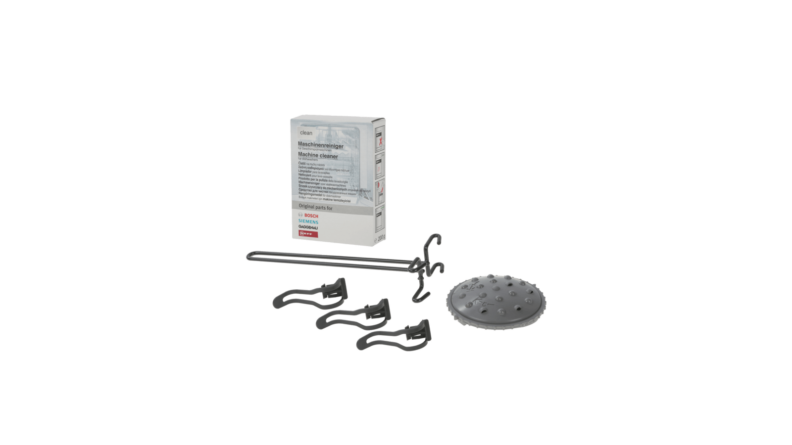 00576338 Geschirrspüler Zubehör-Set bestehend aus Reiniger, Halter 