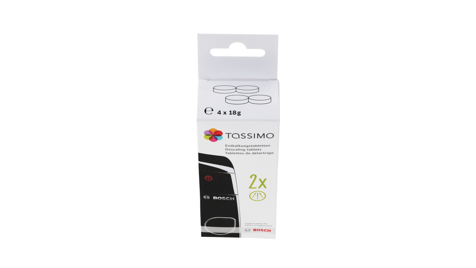 Ersetzt 00311578 4x18g Bosch Tassimo Entkalkungstabletten TCZ6004-00311530 