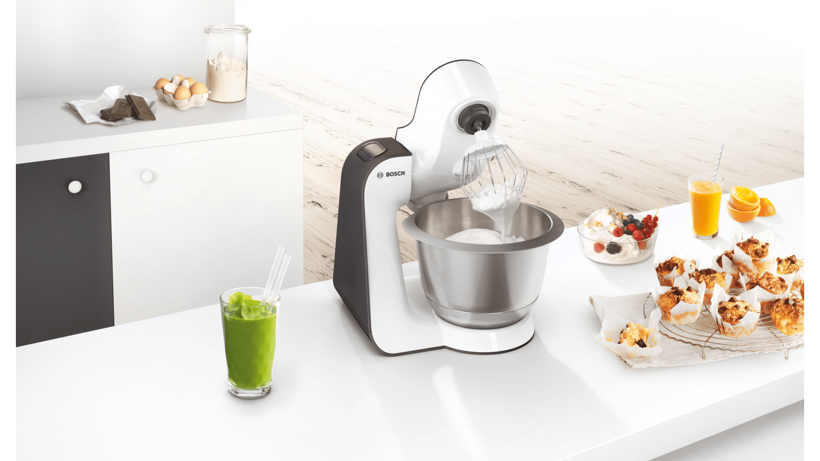 Bosch MUM50123 MUM5 Küchenmaschine weiß-anthrazit 800 Watt