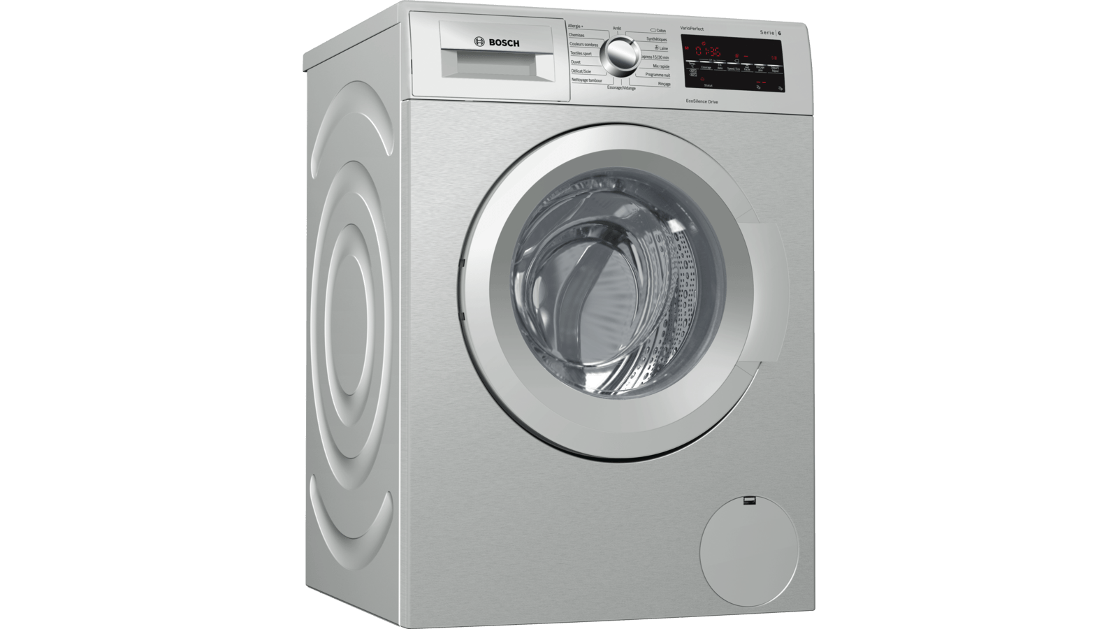 LAVE LINGE BOSCH 9 KG 1400 Tr/min INOX SÉRIE 6 WAT2848SMA - DARTILUX