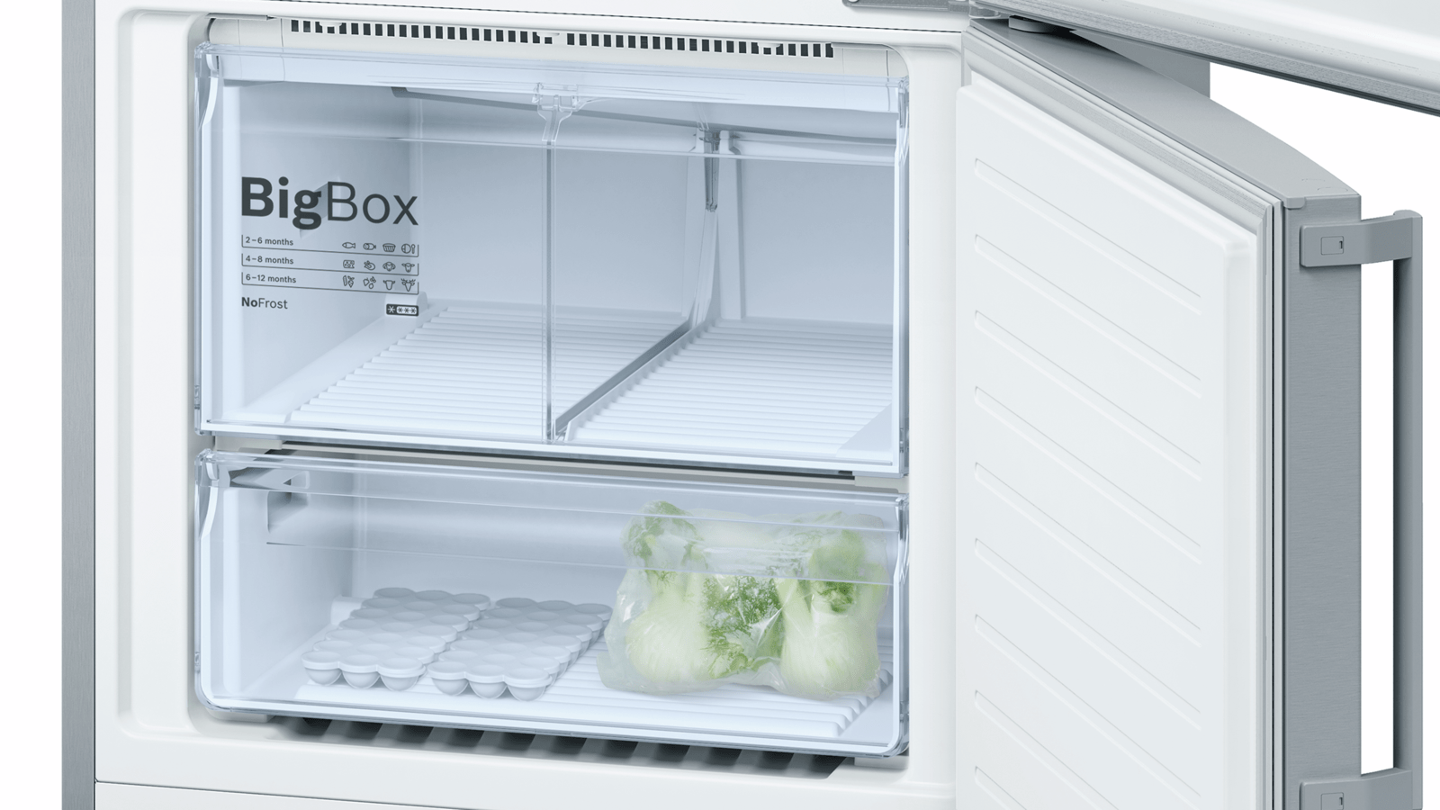 Bosch Kgn76ai30u Free Standing Fridge Freezer With Freezer At Bottom