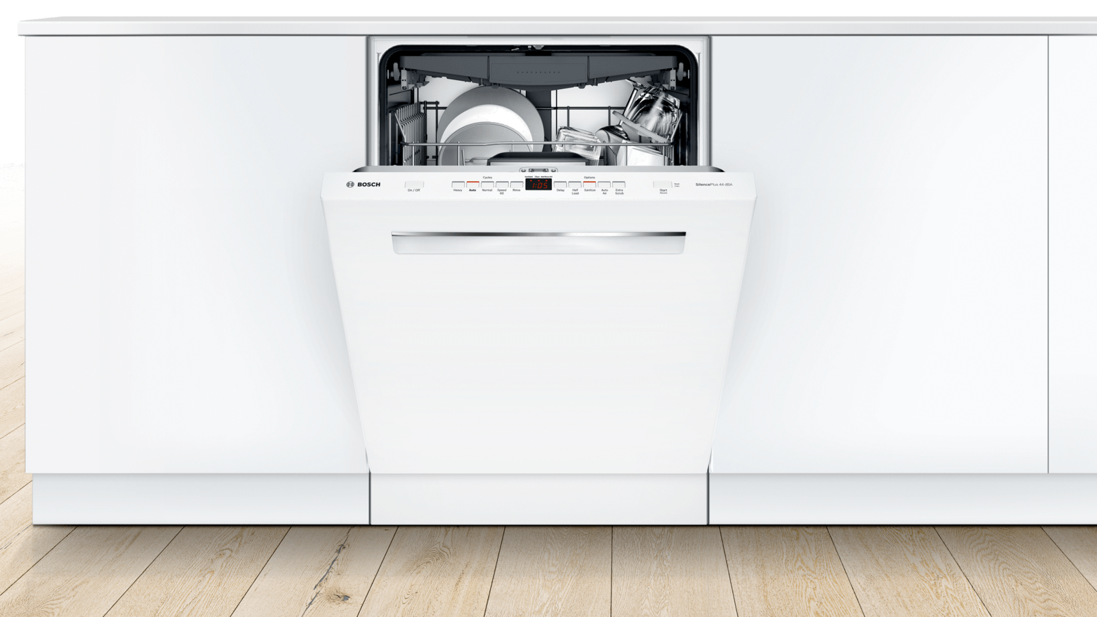 bosch dishwasher red light flashing on floor