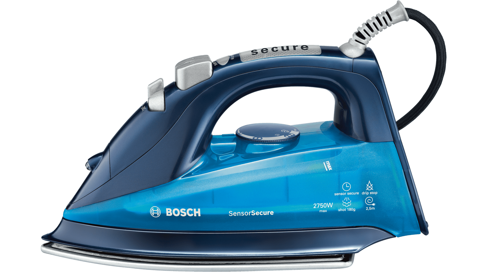 Bosch TDA2377 - Plancha (Plancha vapor-seco, Suela de paladio, 1,8