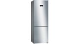 Series 4 Free-standing fridge-freezer with freezer at bottom 203 x 70 cm Stainless steel look KGN49XLEA KGN49XLEA-1