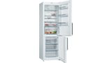 Serie 4 Szabadonálló, alulfagyasztós hűtő-fagyasztó kombináció 186 x 60 cm Fehér KGN367WEQ KGN367WEQ-3