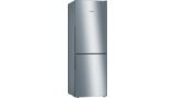 Series 4 Free-standing fridge-freezer with freezer at bottom 176 x 60 cm Stainless steel look KGV33VLEAG KGV33VLEAG-1