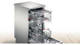 Seria 6 Mașina de spălat vase independentă 45 cm Silver Inox anti amprenta SPS6ZMI35E SPS6ZMI35E-3