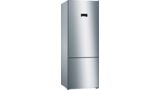 Series 4 Free-standing fridge-freezer with freezer at bottom 193 x 70 cm Inox-look KGN56XLEA KGN56XLEA-1