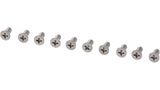 Screw Set 10 screws for sabaf burners M4x8 inox - for enamel 603292 00417788 00417788-1