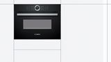 Series 8 Built-in compact oven with microwave function 60 x 45 cm Black CMG633BB1A CMG633BB1A-2