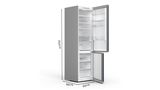Series 4 Free-standing fridge-freezer with freezer at bottom 203 x 60 cm Inox-look KGN39VLEBG KGN39VLEBG-8