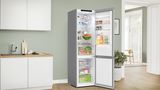 Series 4 free-standing fridge-freezer with freezer at bottom 203 x 60 cm Stainless steel (with anti-fingerprint) KGN392ICF KGN392ICF-4