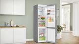 Series 4 free-standing fridge-freezer with freezer at bottom 203 x 60 cm Stainless steel (with anti-fingerprint) KGN397ICT KGN397ICT-4