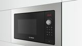 Microondas integrable - BOSCH BEL623MS3, 1,270 W, 5 potencia, 20 l, Inox