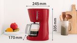 Machine à café CompactClass Extra Rouge TKA3A034 TKA3A034-5