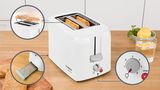 Compact toaster CompactClass White TAT3A011 TAT3A011-2