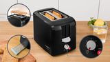 Kompakt Toaster CompactClass Schwarz TAT3A013 TAT3A013-3