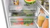 Series 4 Free-standing fridge-freezer with freezer at bottom 186 x 60 cm Stainless steel look KGN367LDF KGN367LDF-7