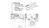 Verbindungsrahmen für Waschmaschine und Trockner ohne Schublade (Weiss) 00576101 00576101-4