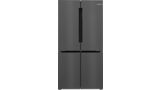 Series 6 French Door Bottom freezer, multi door 183 x 90.5 cm Black stainless steel KFN96AXEAA KFN96AXEAA-1
