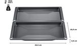 Baking tray enamel Enamel baking tray (2 piece) 17003020 17003020-2