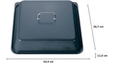 Lid for professional pan 115 x 424 x 357 mm Anthracite HEZ633001 HEZ633001-2