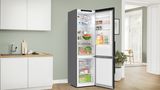 Series 4 Free-standing fridge-freezer with freezer at bottom 203 x 60 cm Black stainless steel KGN39VXBT KGN39VXBT-3