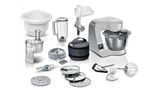 Serie 4 Robot kuchenny z wbudowaną wagą MUM 5 1000 W Metallic Grey, Srebrny MUM5XL72 MUM5XL72-1