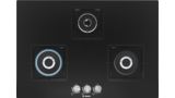 Series 4 Gas hob 75 cm Tempered glass, Black PND7B6B10I PND7B6B10I-1