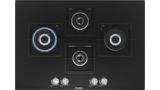 Series 6 Gas hob 75 cm Tempered glass, Black PNI7B6B10I PNI7B6B10I-1