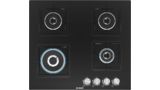 Series 4 Gas hob 60 cm Tempered glass, Black PNH6B6B12I PNH6B6B12I-1