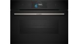 Series 8 Built-in compact oven with steam function 60 x 45 cm Black CSG7584B1 CSG7584B1-1