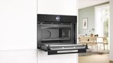 Series 8 built-in compact oven with microwave function 60 x 45 cm Black CMG9361B1 CMG9361B1-4