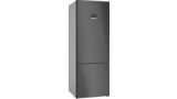 Series 4 free-standing fridge-freezer with freezer at bottom 193 x 70 cm Brushed black steel anti-fingerprint KGN56CX41I KGN56CX41I-1