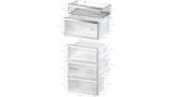 Serie | 6 Free-standing fridge-freezer with freezer at bottom 203 x 60 cm Inox-easyclean KGN39AIBT KGN39AIBT-10