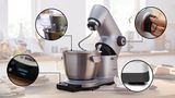 Serie 8 Køkkenmaskine med vægt OptiMUM 1600 W Sølv, sølv MUM9AX5S00 MUM9AX5S00-2