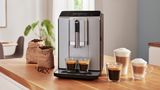 Series 2 Fully automatic coffee machine VeroCafe Silk Silver, Removable water tank TIE20301IN TIE20301IN-6