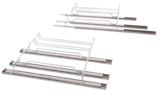 Telescoping extension rails 3-fold 3 level telescopic shelf rails 17003174 17003174-2