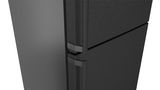 Serie 4 Szabadonálló, alulfagyasztós hűtő-fagyasztó kombináció 203 x 70 cm Fekete szálcsiszolt acél KGN49OXBT KGN49OXBT-7