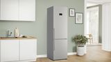Serie 6 Kombinerad kyl/frys 203 x 60 cm Borstat stål med anti-fingerprint, Total No Frost KGN39AICU KGN39AICU-2