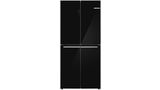 Series 4 Cross-door Refrigerator, Glass door 189.5 x 85.5 cm Black KMC85LBEA KMC85LBEA-1